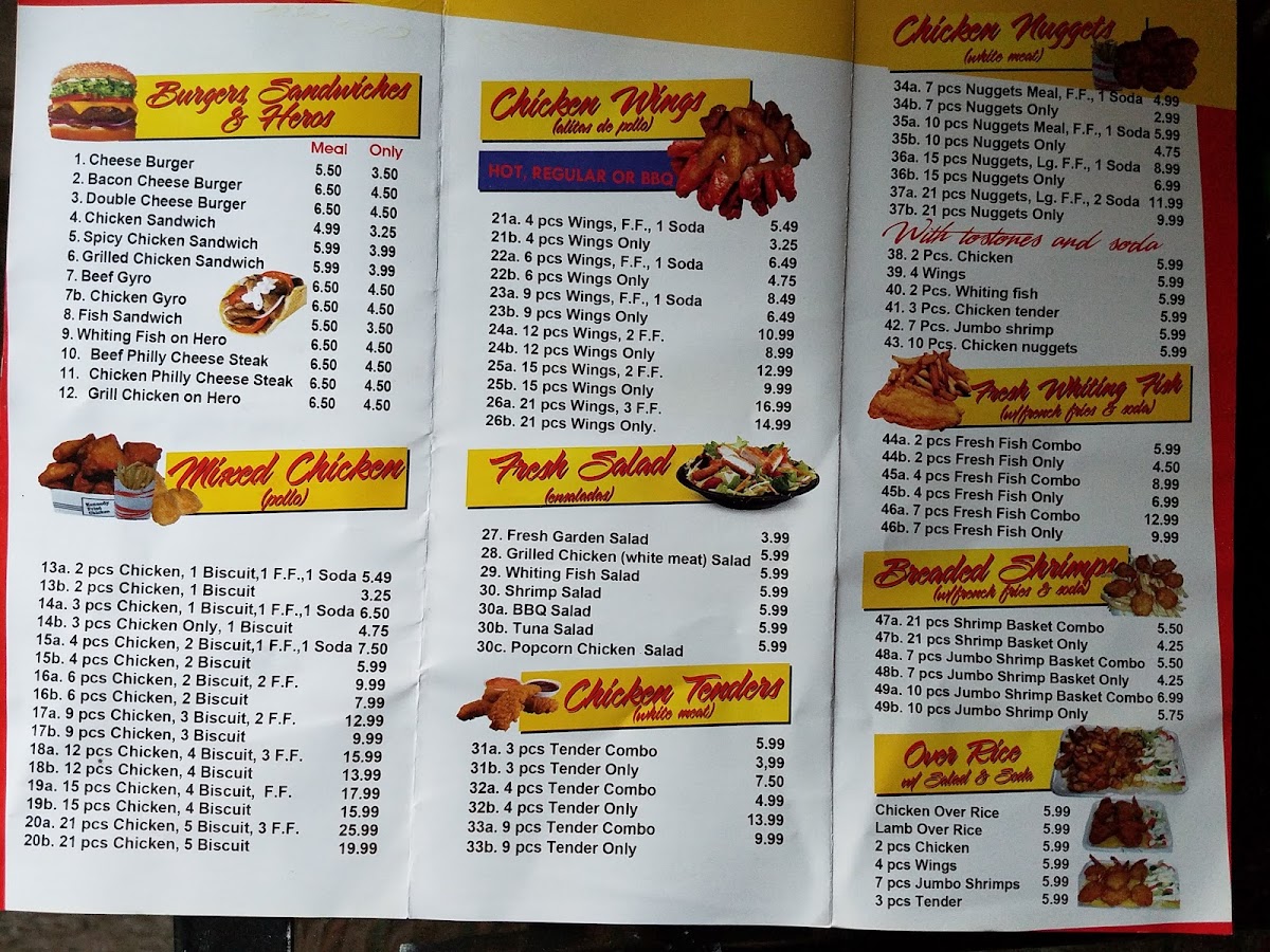 Menu - Kennedy's Chicken & Burgers photo 1